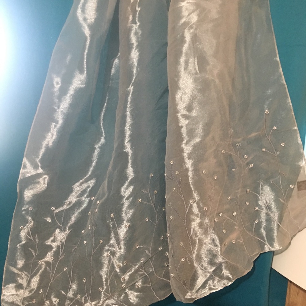 Long iridescent shawl